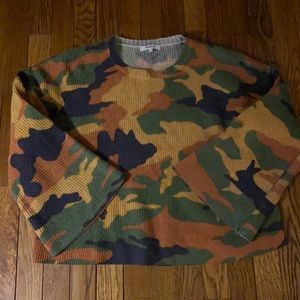 Madewell camo sweater